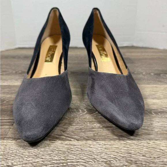 Gabor Shoes Womens‎ sz:6.5 Suede Heels Gray Blue UK4 Minimalist Neutral Capsule - Picture 2 of 8